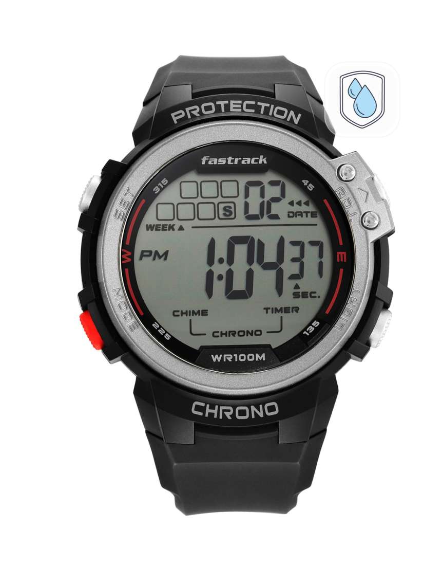 Buy Fastrack Men Grey Dial Black Straps Digital Watch 38068PP01 Watches for Men 15895780 Myntra