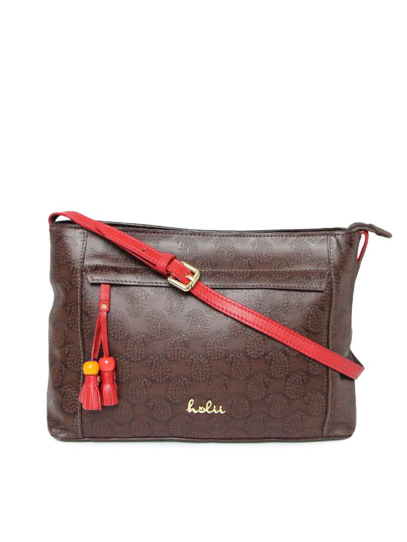 Buy Holii Brown Patterned Genuine Leather Shoulder Bag Handbags for Women 1589895 Myntra