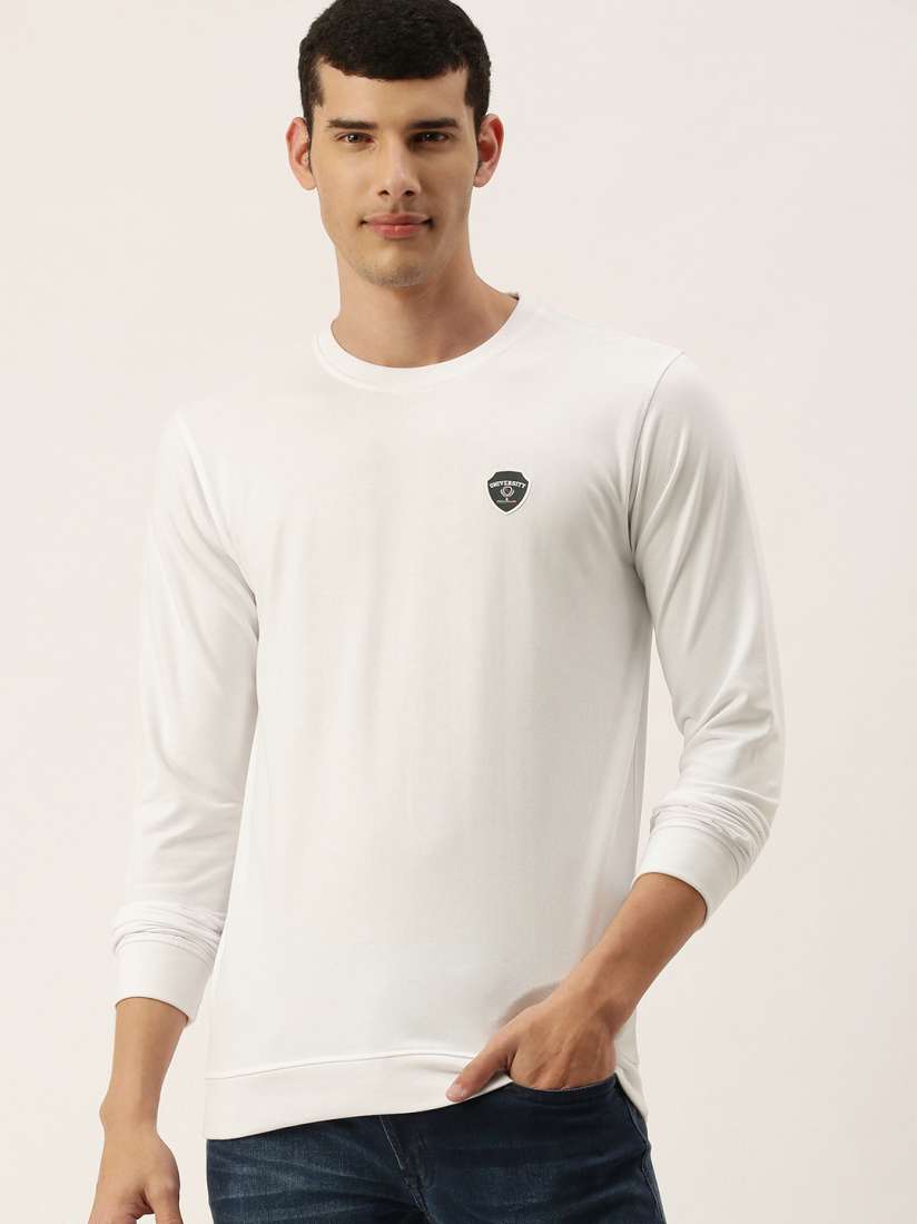 Peter england white sweatshirt best sale
