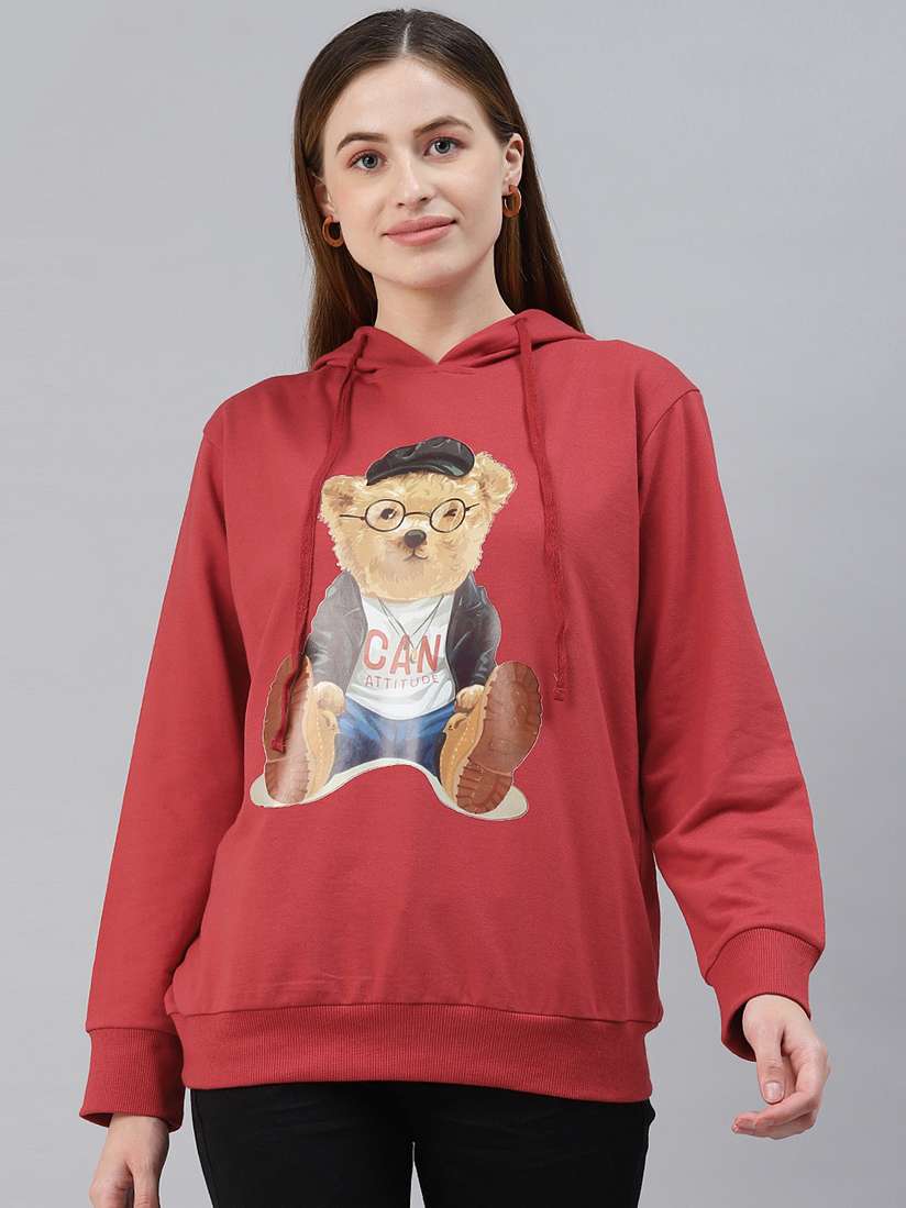 Sweatshirt Plus Size Teddy Bear Fleece HIMONE Winter Fuzzy Fleece