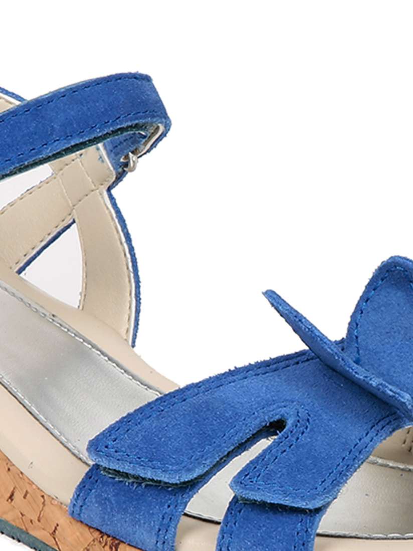 Clarks blue wedges hot sale
