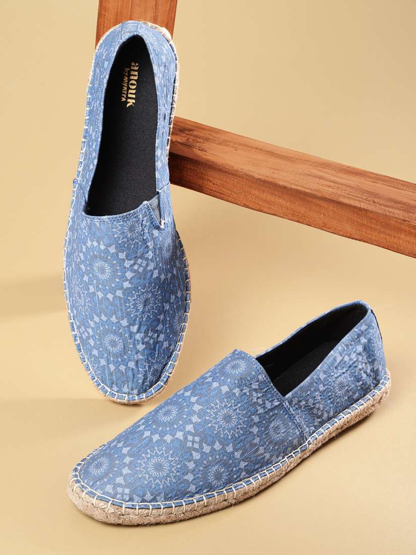 Buy Anouk Men Blue Printed Espadrilles Casual Shoes for Men 15910866 Myntra
