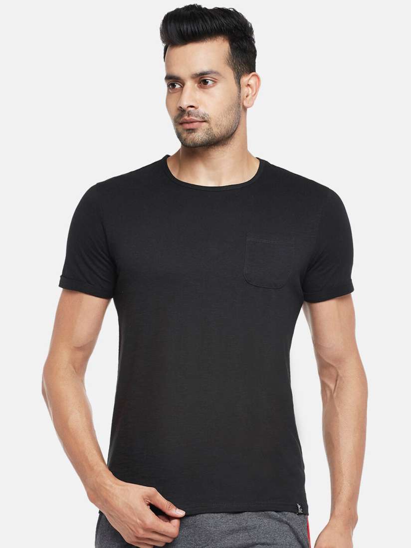 Buy People Men Black T shirt Tshirts for Men 15912736 Myntra