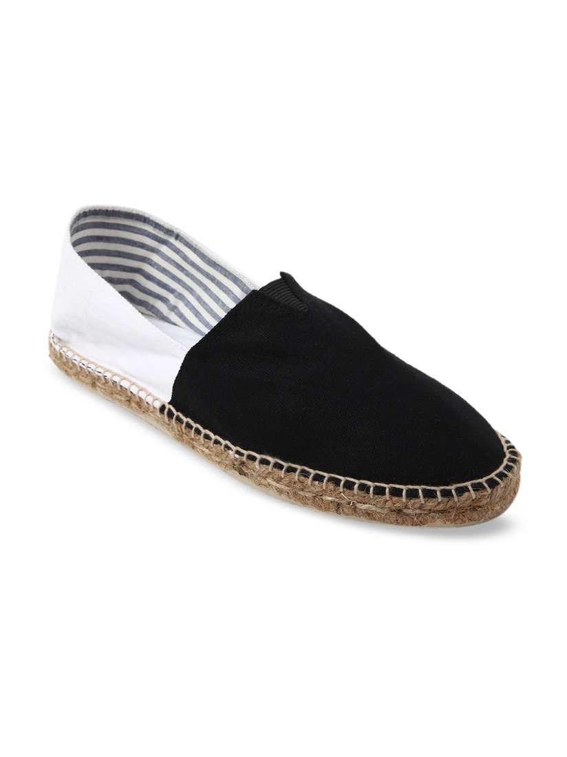 Buy FOREVER 21 Men Black Colourblocked Espadrilles Casual Shoes
