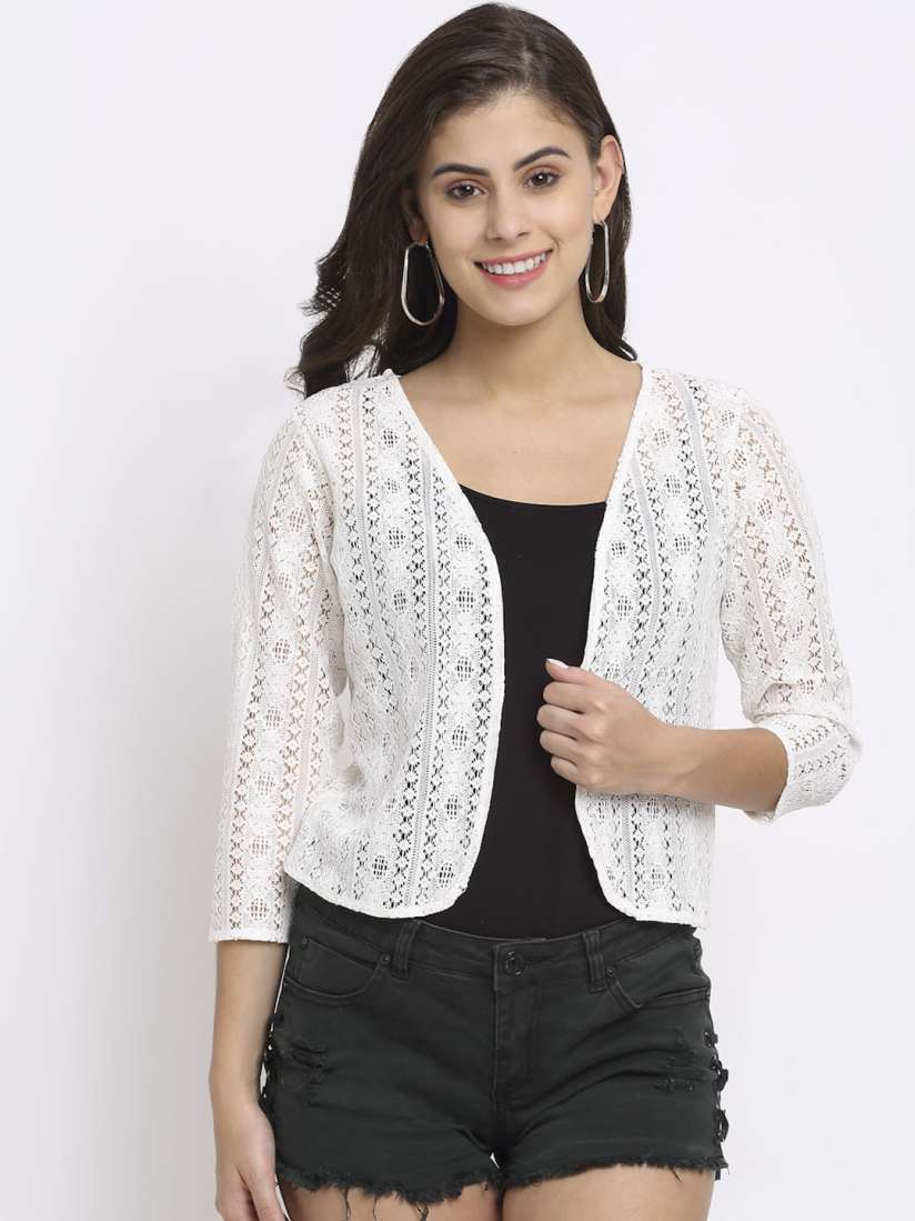White shrug hot sale
