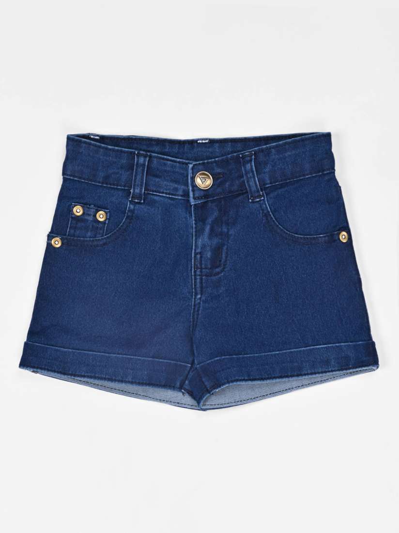 Buy ZOLA Girls Blue Denim Shorts Shorts for Girls 15922120 Myntra