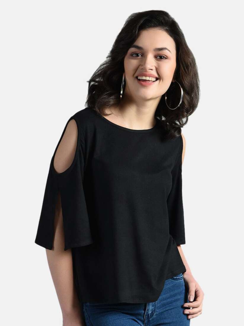Buy AARA Black Regular Top Tops for Women 15927826 Myntra