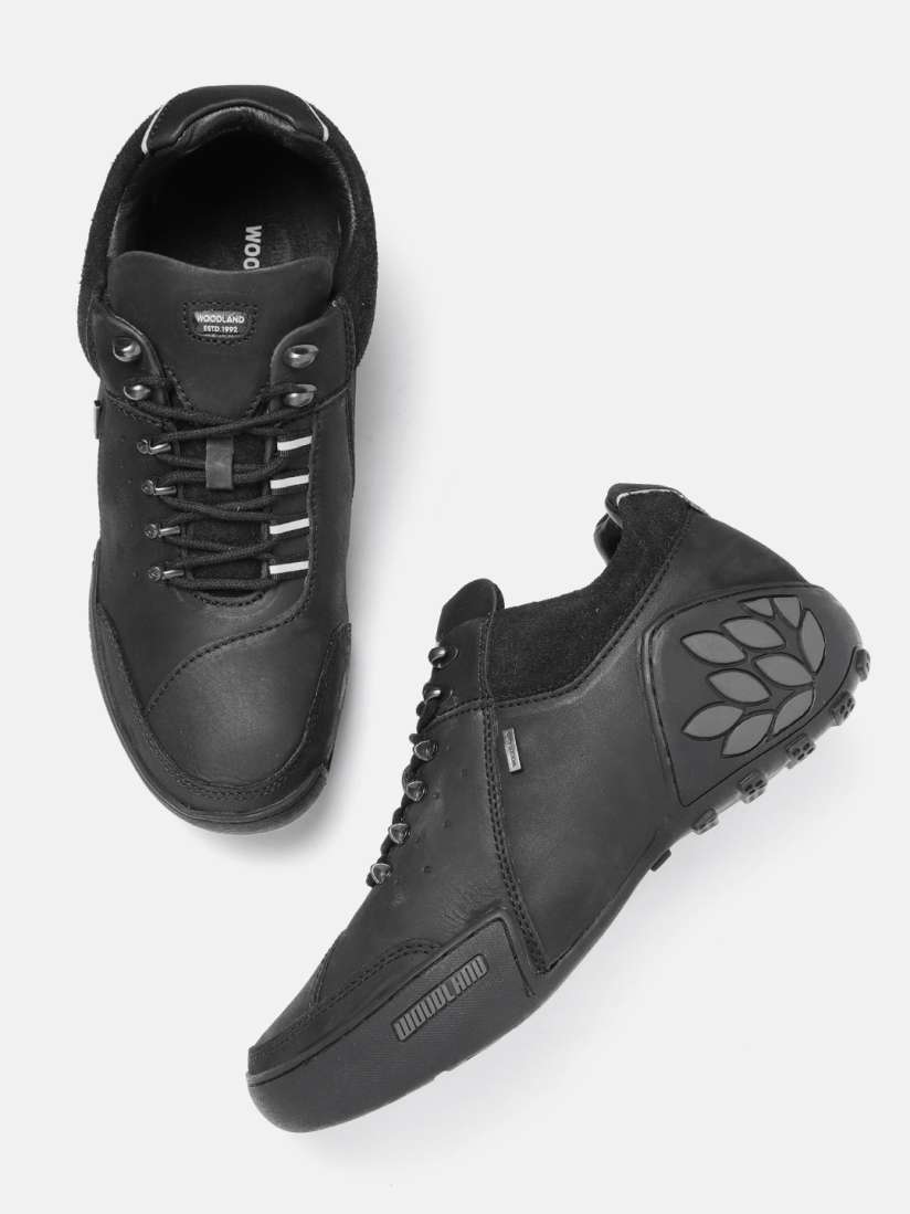 Buy Woodland Men Black Solid Nubuck Sneakers Casual Shoes for Men 15928798 Myntra