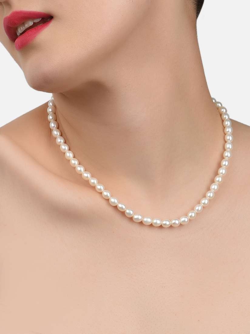 Pearl necklace myntra best sale
