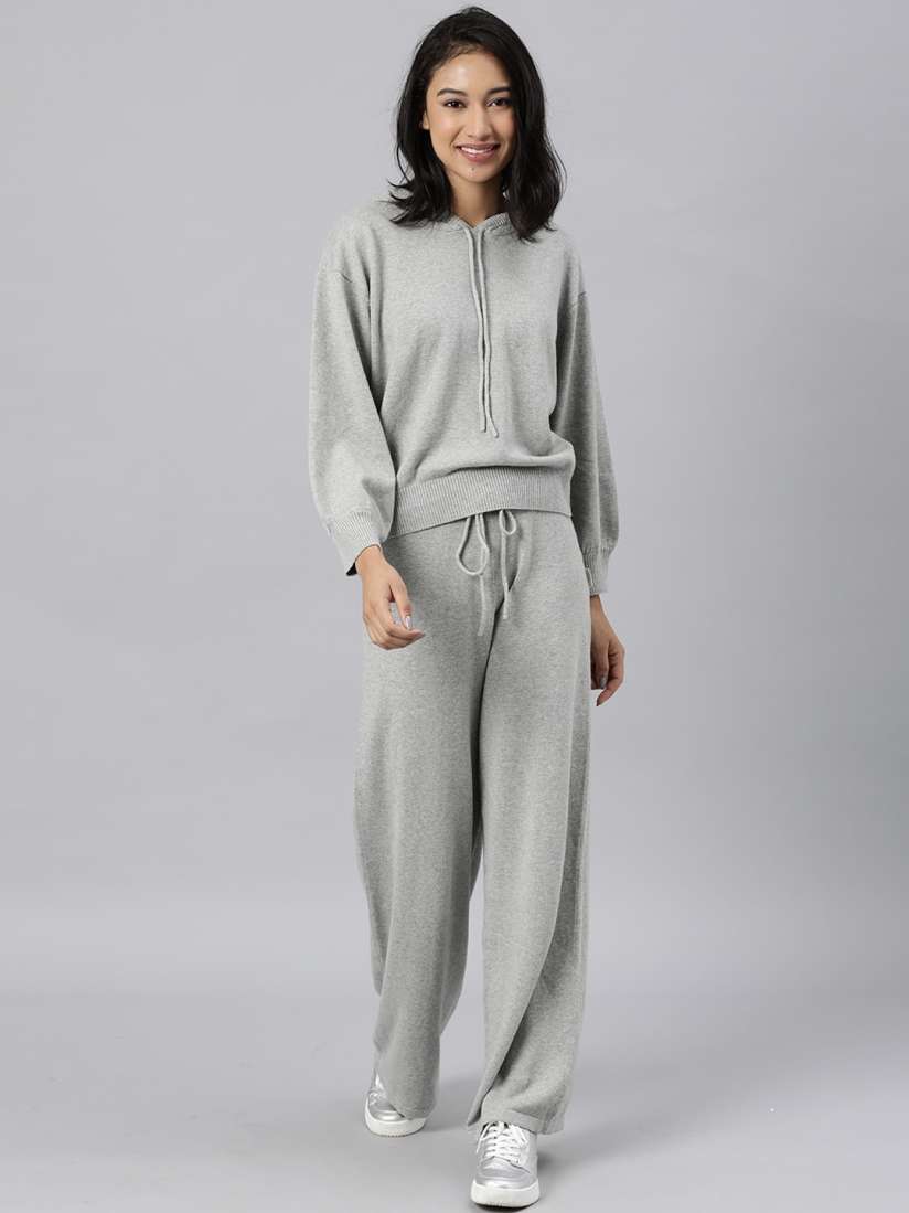 Buy RAREISM Women Grey Solid Cotton Tracksuit Tracksuits for Women 15933786 Myntra
