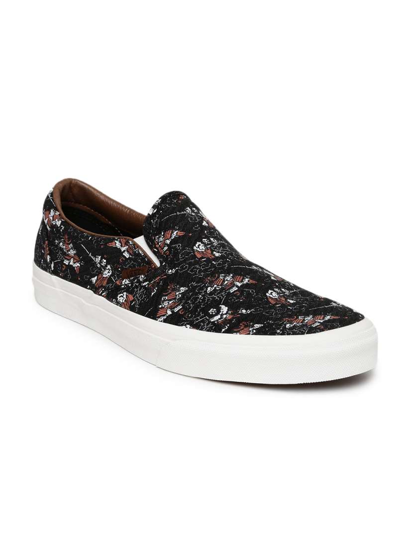 Buy Vans Unisex Black Printed Classic Slip On Sneakers Casual Shoes for Unisex 1593721 Myntra