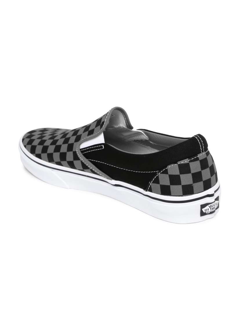 Womens grey checkered vans online
