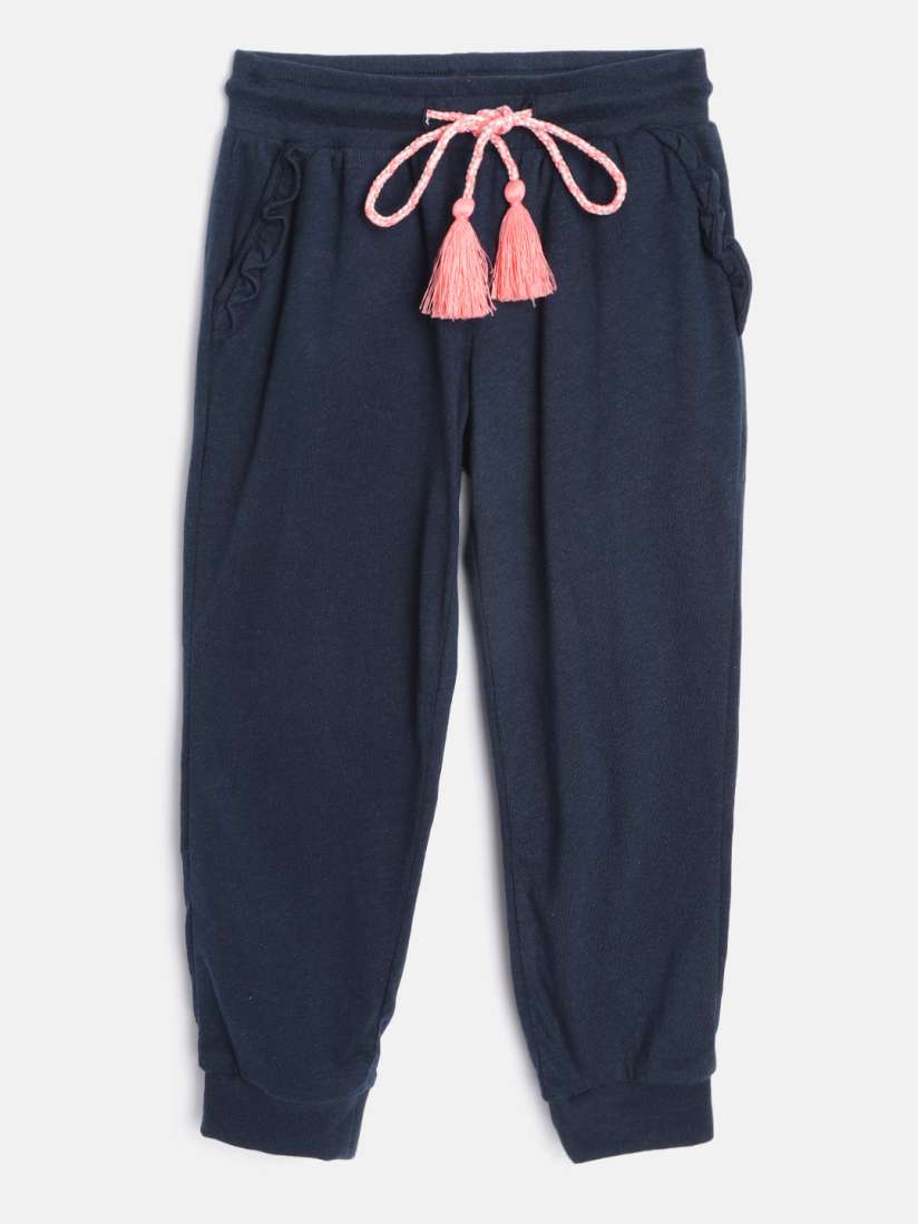 Buy Jockey Girls Navy Blue Solid Slim Fit Joggers Track Pants for Girls 15939084 Myntra