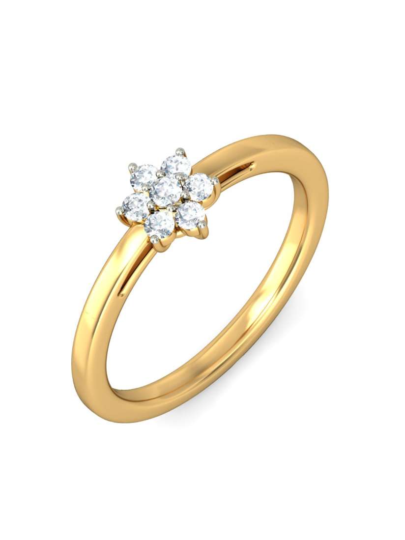 Buy BlueStone 1.458 g 14KT Gold Flowery Dreams Ring with Diamonds Ring Diamond for Women 1594036 Myntra