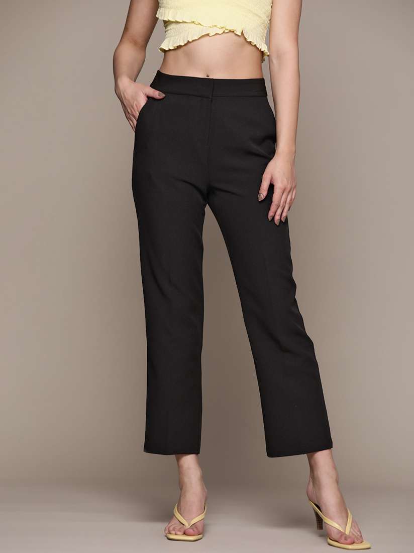 Myntra ladies trousers discount