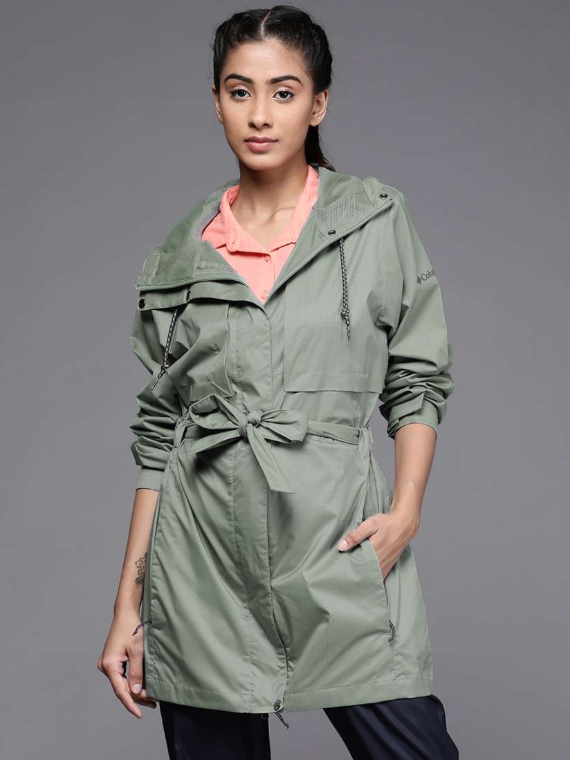 Buy Columbia Women Green Solid Omni Heat Infinity Pardon My Trench Rain Jacket Rain Jacket for Women 15942266 Myntra