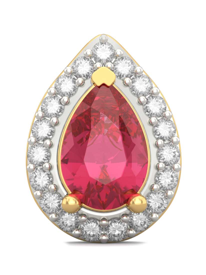 Ruby stud earrings by bluestone online