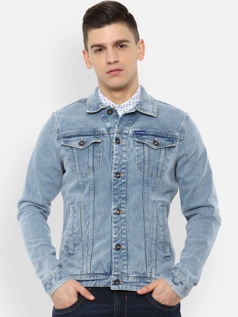 Van heusen denim jacket hotsell