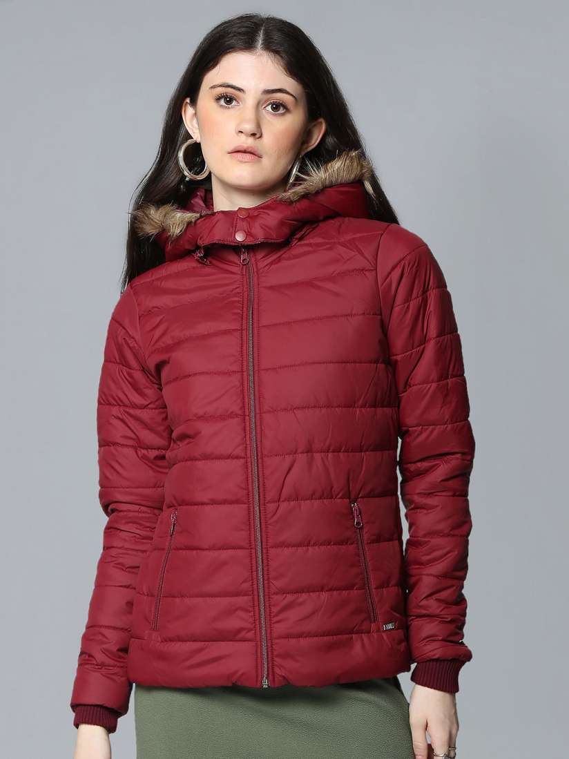 Buy Flying Machine Women Red Puffer Jacket Jackets for Women 15954270 Myntra