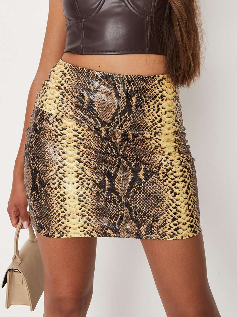 Missguided mustard skirt clearance