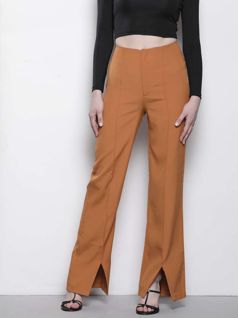 Missguided khaki trousers sales