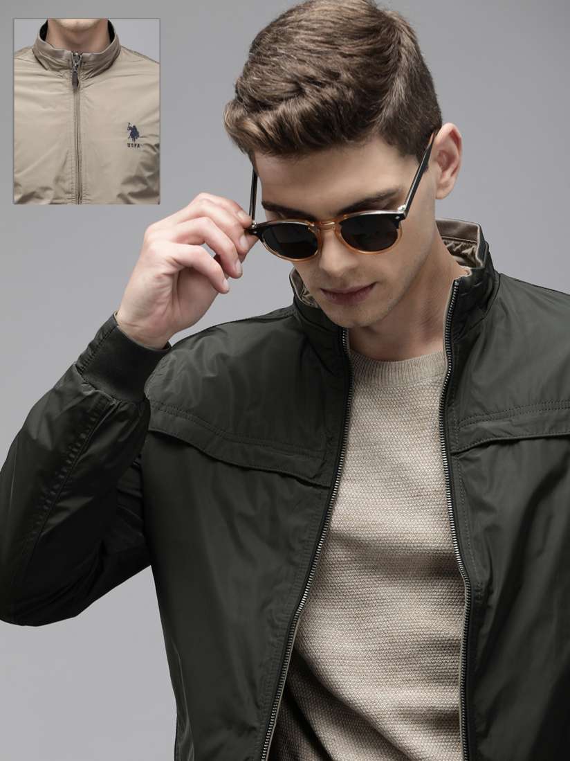 Reversible aviator jacket top