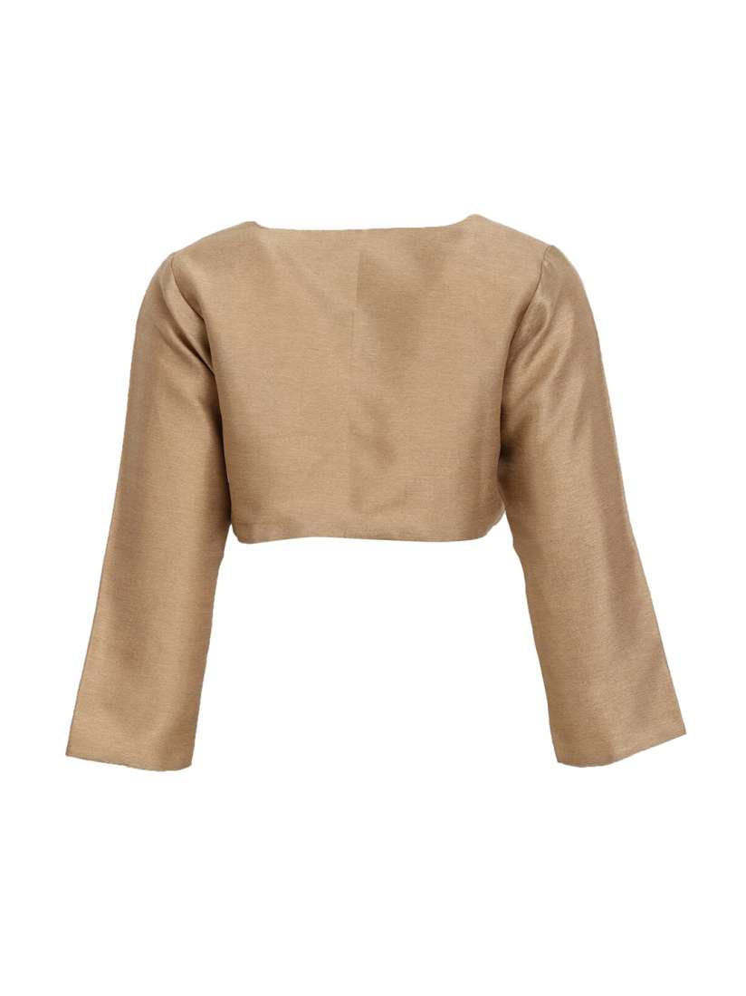 Buy A Little Fable Girls Gold Toned Embroidered Button Shrug Shrug for Girls 15965016 Myntra