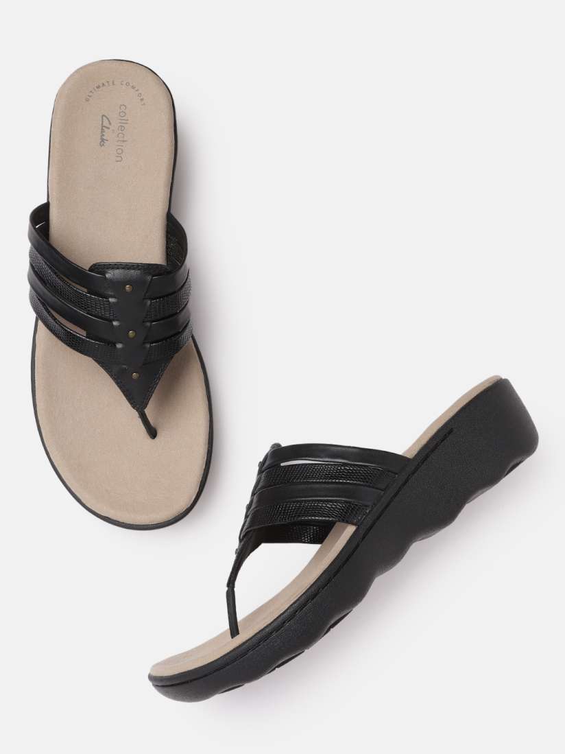 Buy Clarks Women Black Phebe Carman Leather Textured Comfort Heels Heels for Women 15985060 Myntra