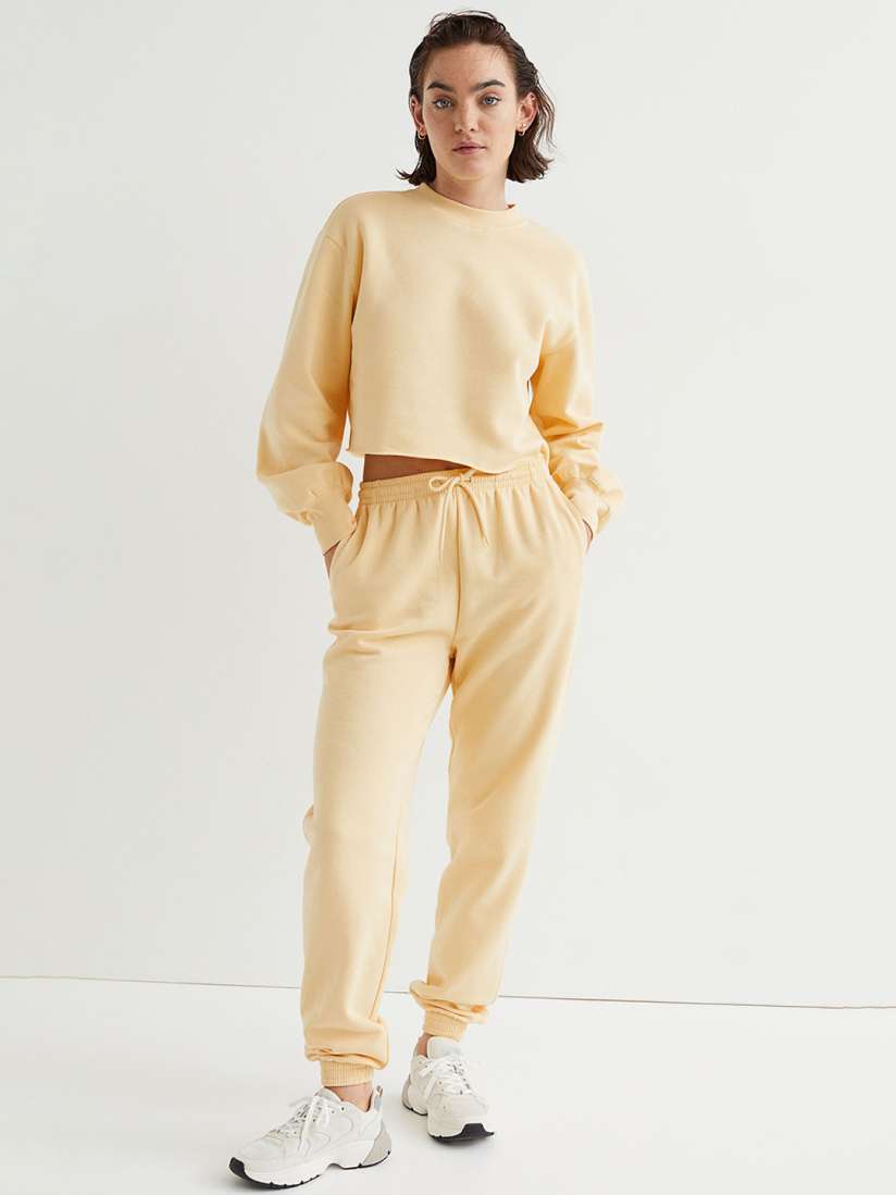 H&m yellow joggers shop