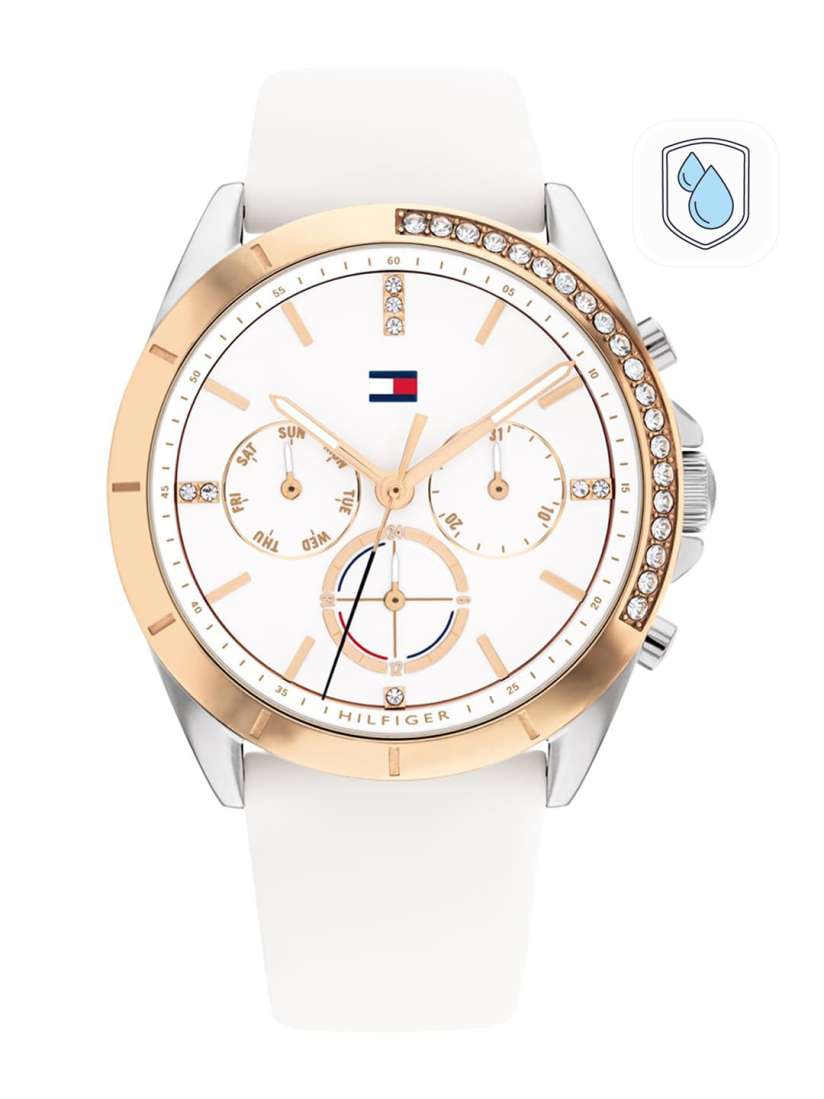 Tommy hilfiger white dial watch outlet