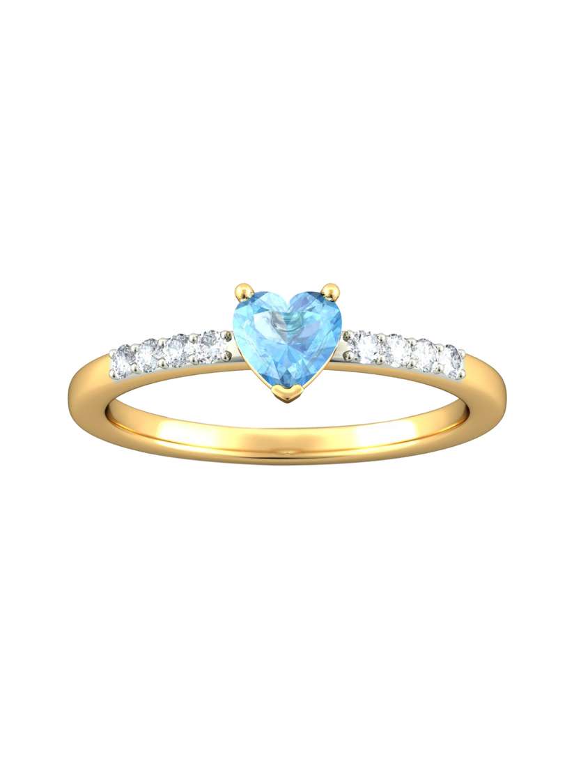 Aquamarine Gold Rings Bluestone BlueStone G 14KT Gold Armas