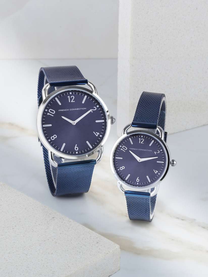 Buy French Connection Blue Couple Wrist Watch FCN00011B Watches for Unisex 16011300 Myntra