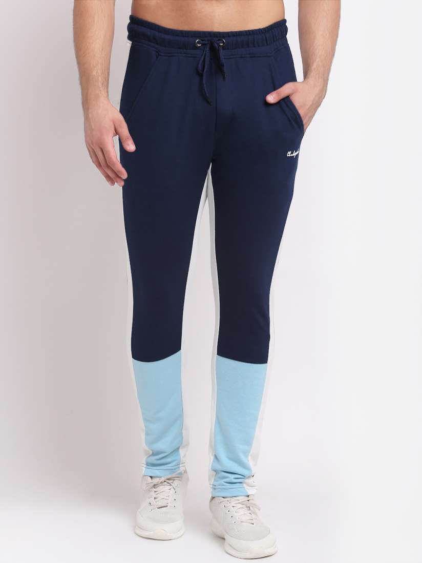 Buy Club York Men Navy Blue White Colourblocked Track Pants Track Pants for Men 16014940 Myntra
