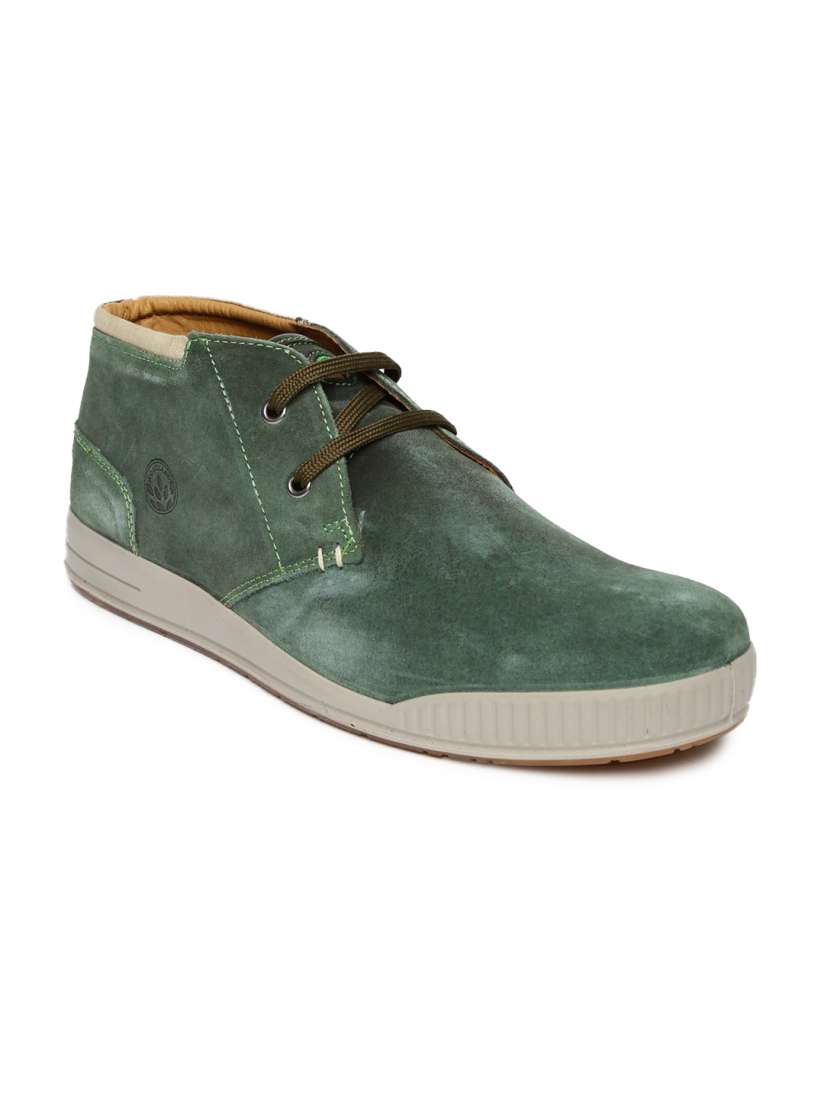 Woodland men green casual shoes cheap