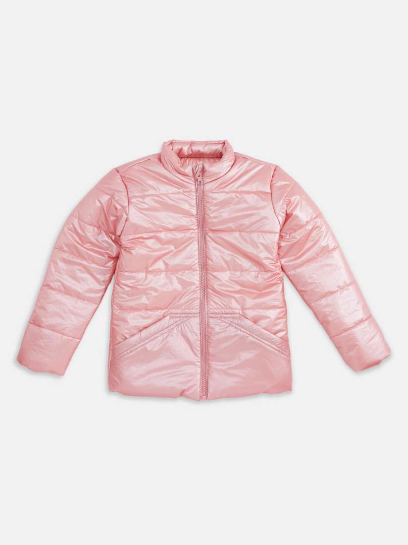 Buy Pantaloons Junior Girls Pink Puffer Jacket Jackets for Girls 16027684 Myntra