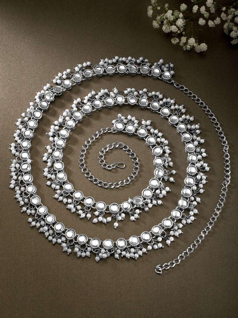 Kamarbandh silver on sale