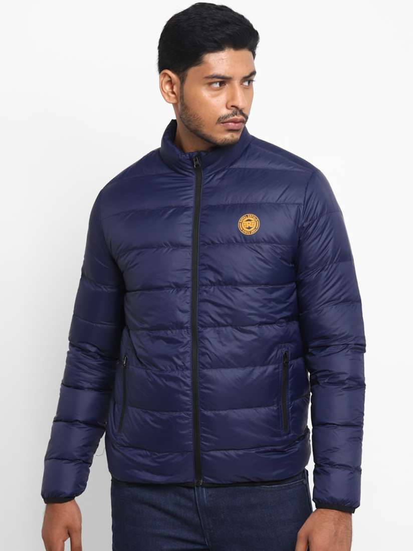 Buy Royal Enfield Men Navy Blue Longline Padded Jacket Jackets for Men 16036714 Myntra