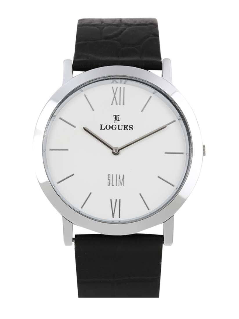 Buy LOGUES Men White Slim Analogue Watch 1609SL Watches for Men 1603963 Myntra