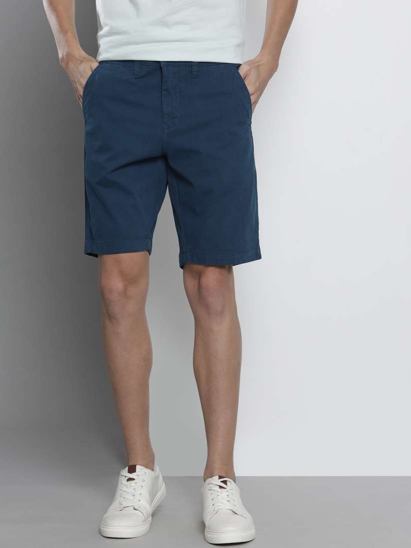 Buy Nautica Men Navy Blue Solid Slim Fit Chino Shorts Shorts for Men 16040162 Myntra
