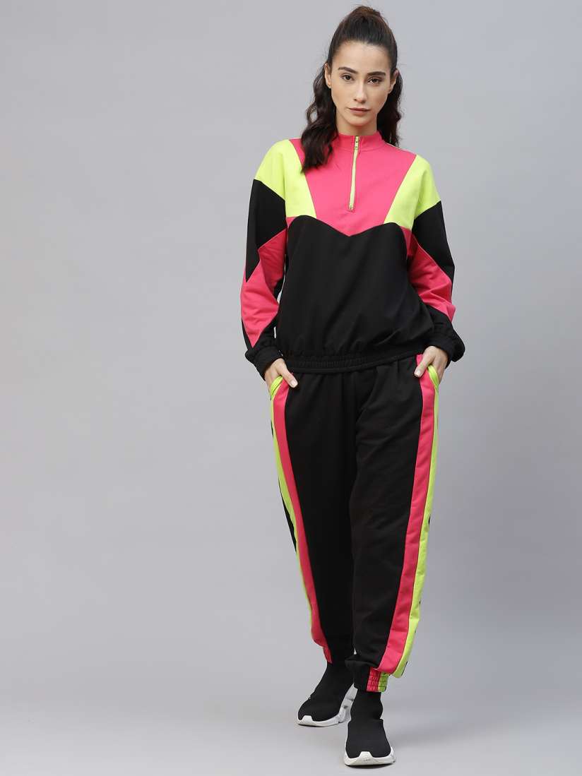 Black pink tracksuit on sale