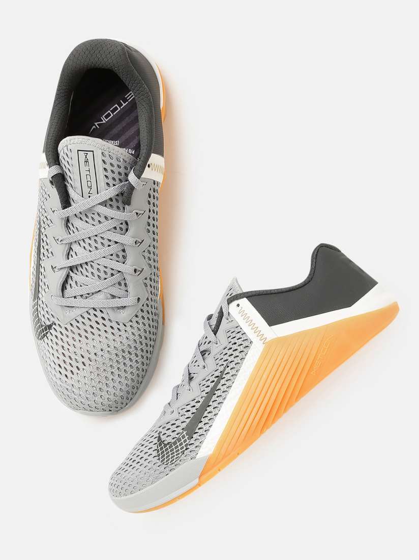 Buy Nike Unisex Grey Orange METCON 6 Gym Shoes Sports Shoes for Unisex 16045850 Myntra