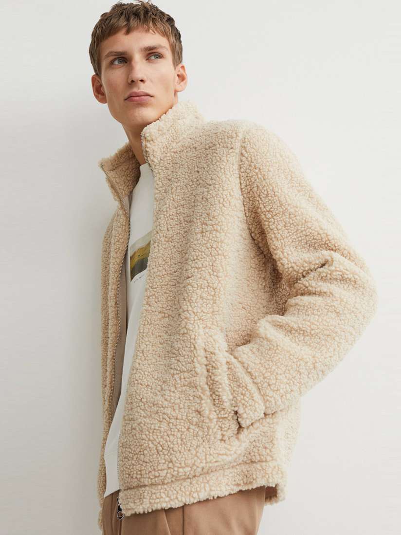 Sherpa jacket h&m hotsell
