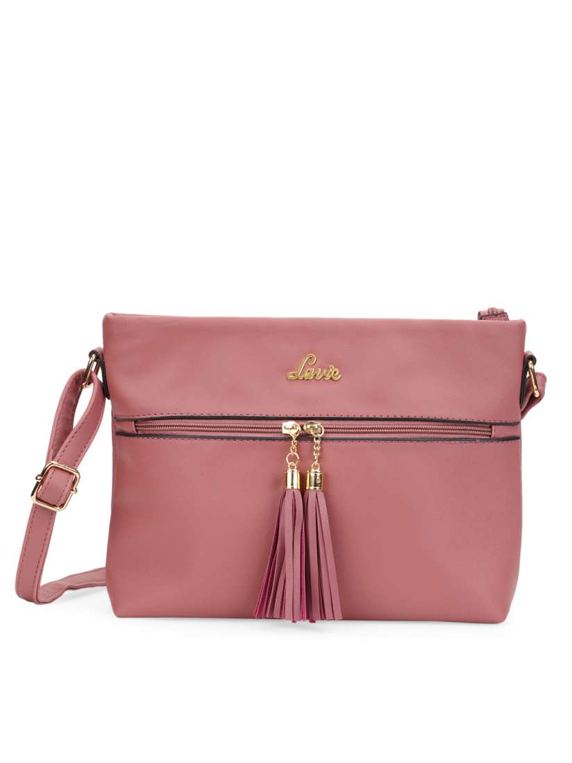 Buy Lavie Women Pink Sling Bag with Tasselled Handbags for Women 16063098 Myntra