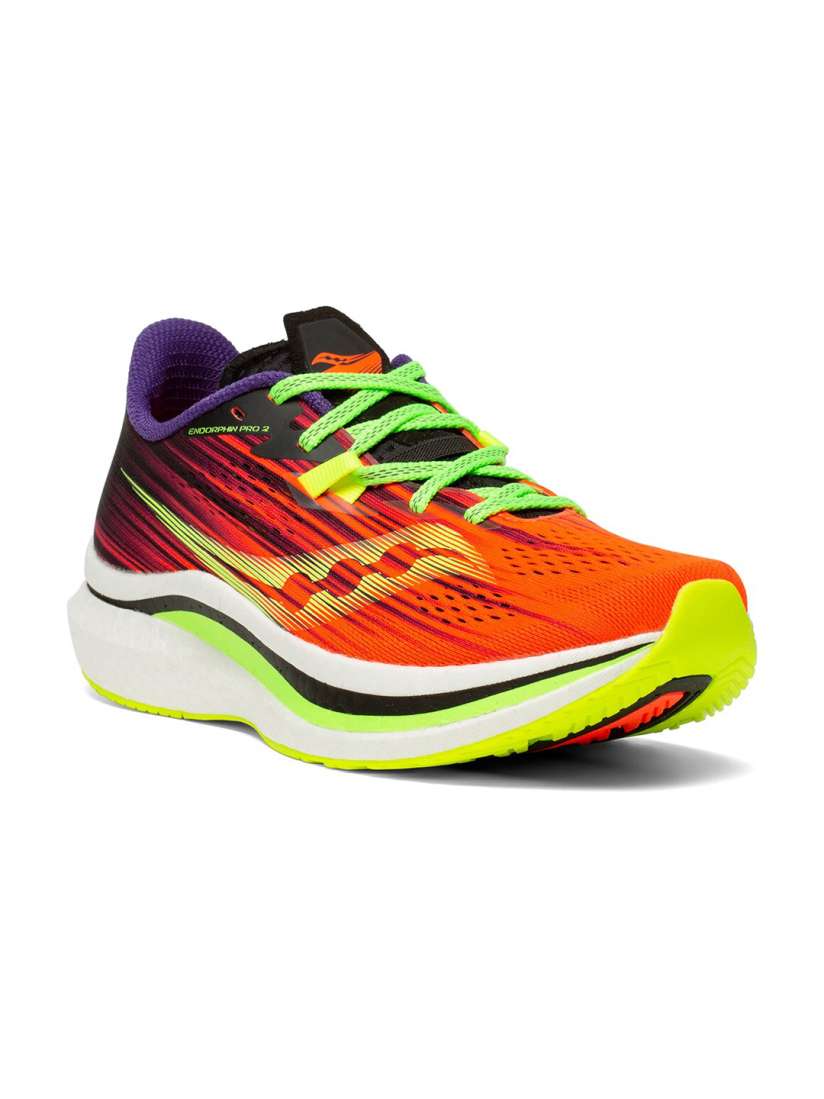 Buy saucony Men Orange Green Printed Endorphin Pro2 Running Shoes Sports Shoes for Men 16063366 Myntra