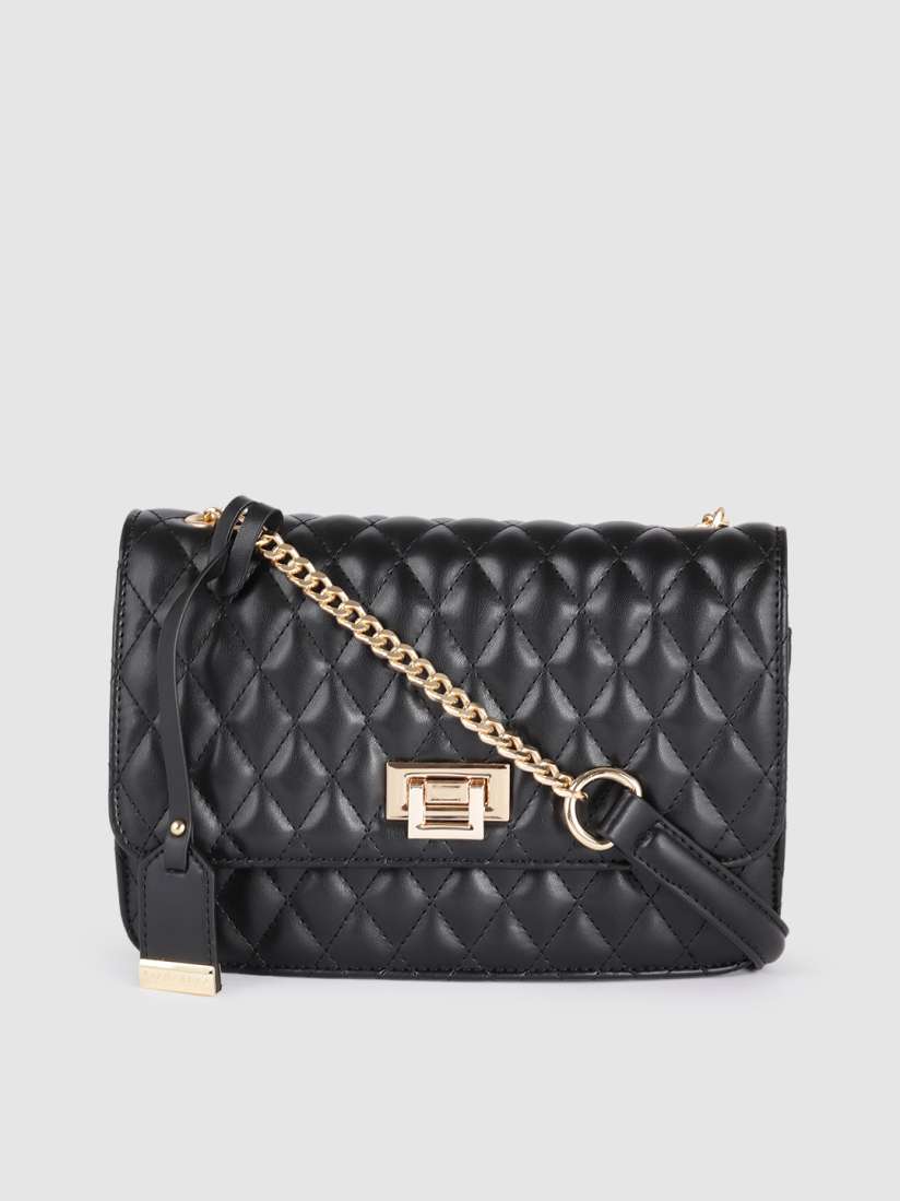 Van heusen black sling bag online