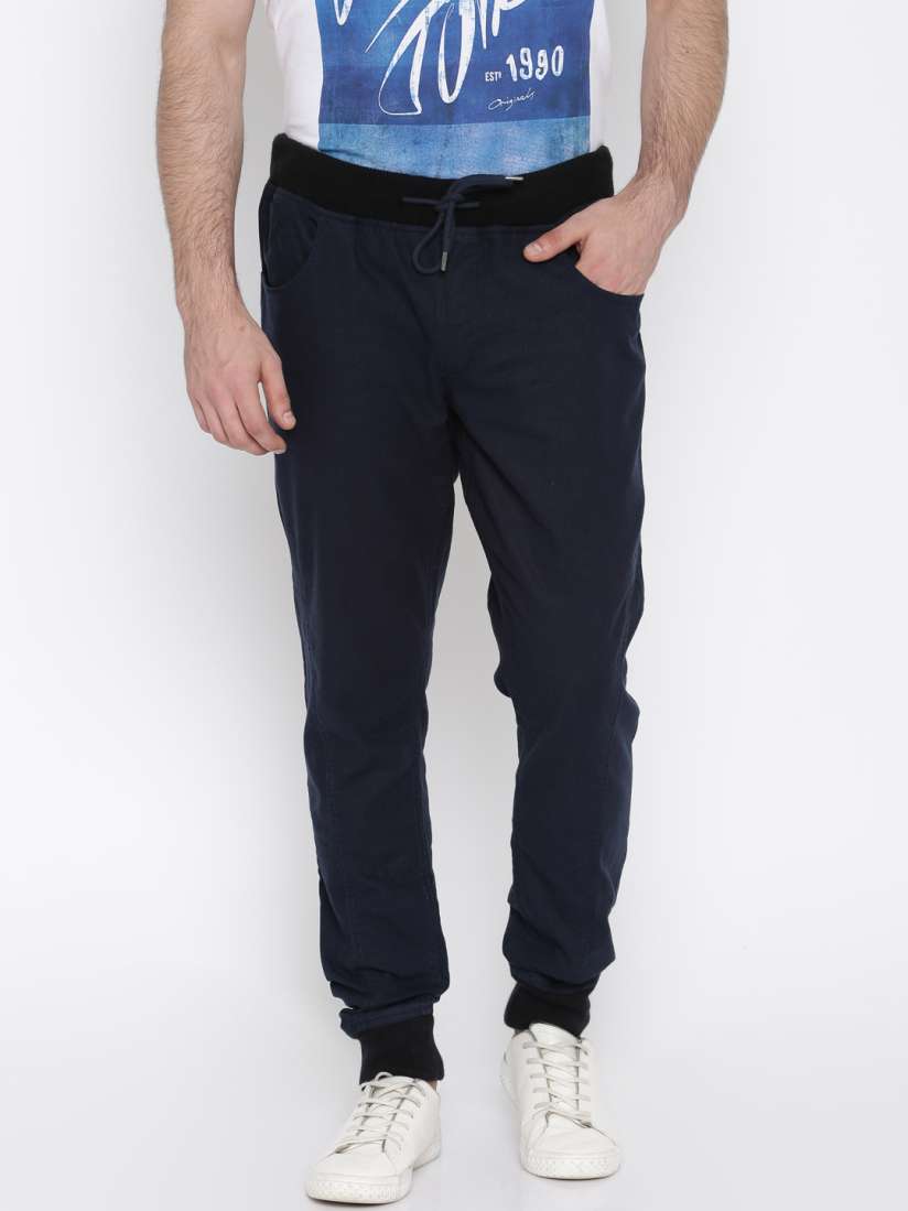Cuffed joggers for men clearance