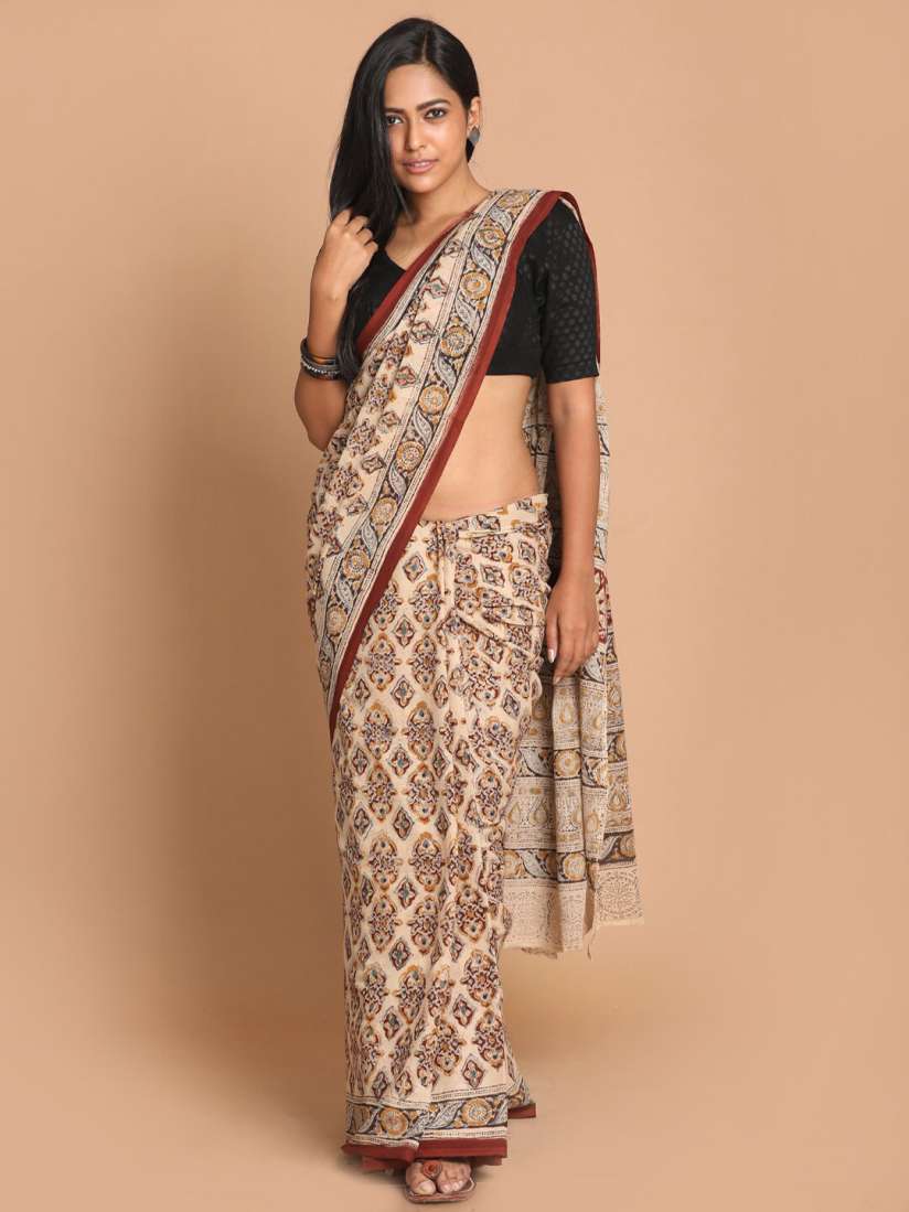 Myntra kalamkari sarees clearance