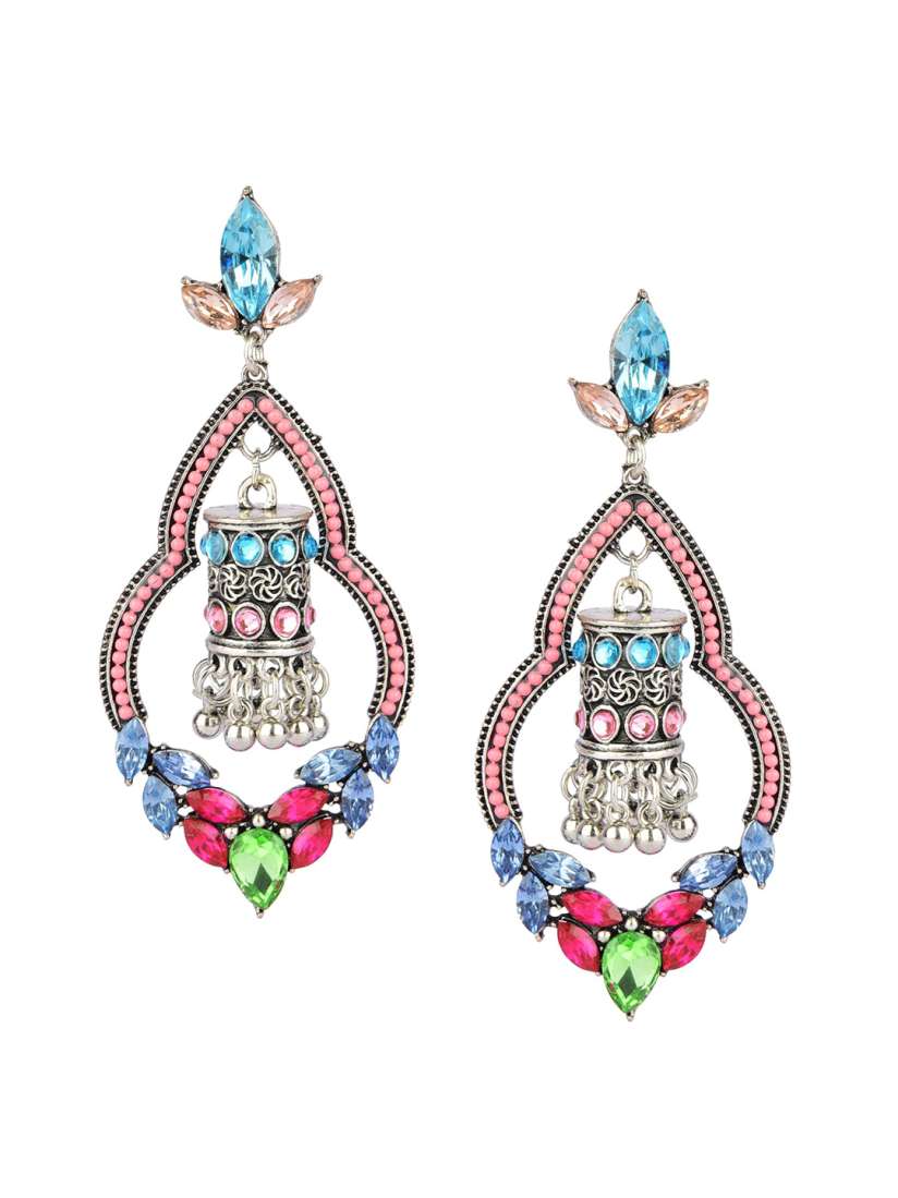 Buy DESI COLOUR Pink Classic Drop Earrings Earrings for Women 16090144 Myntra