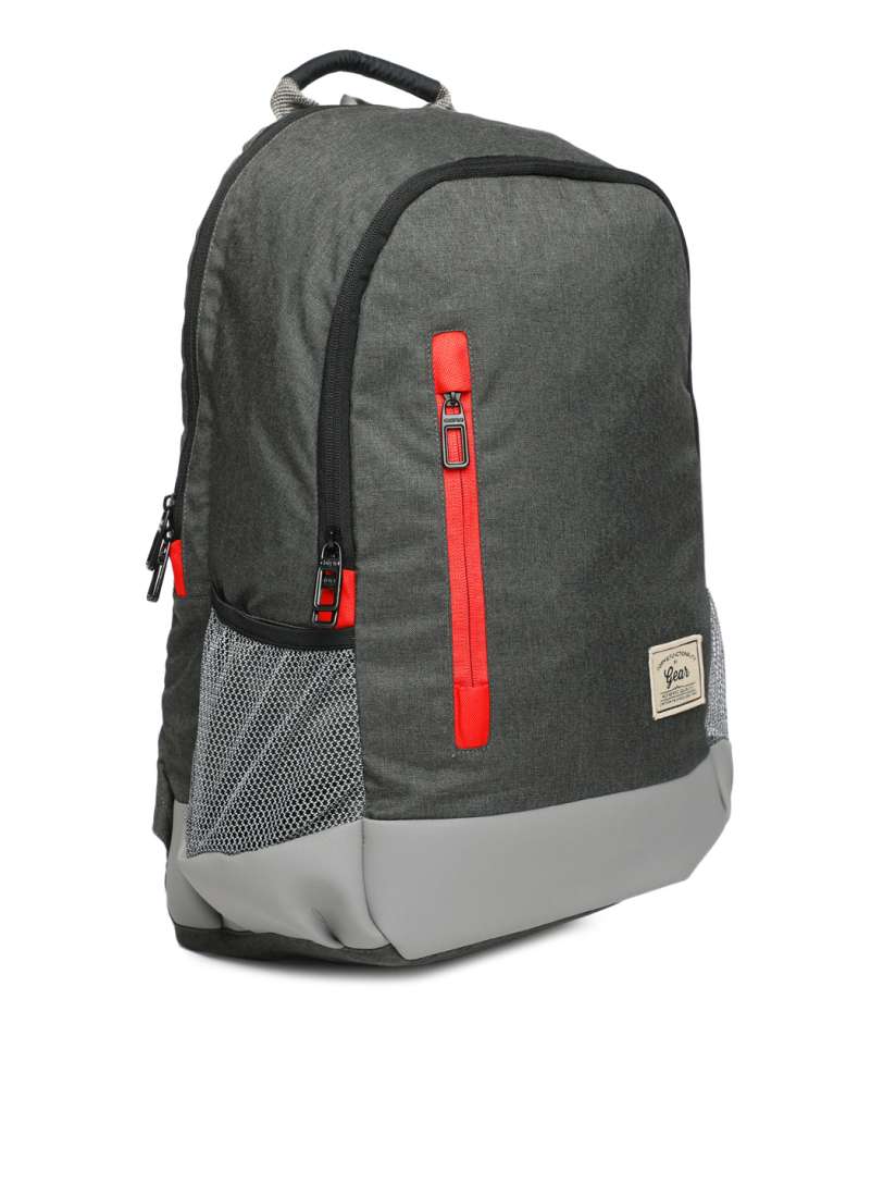 Buy Gear Unisex Black Grey Campus 8 Backpack Backpacks for Unisex 1611275 Myntra