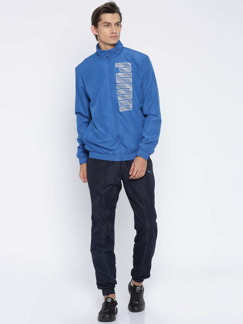 Buy PUMA Blue Graphic Printed Tracksuit Tracksuits for Men 1611333 Myntra